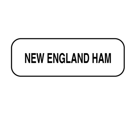 New England Ham Label 1/2 X 1-1/2